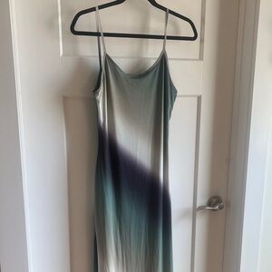 Gradient Mesh Maxi Dress